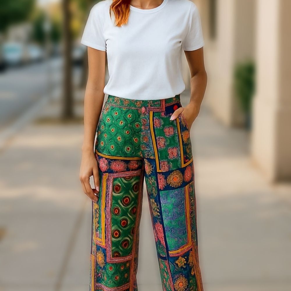 Colorful Patterned Women's Pants